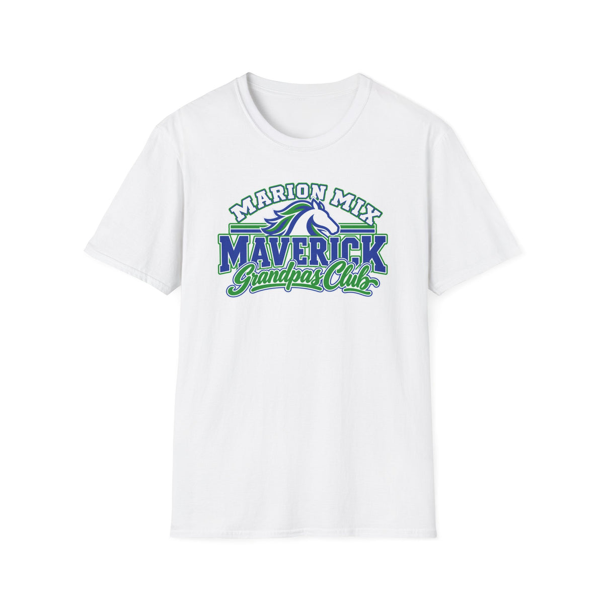 Marion Mix Maverick Grandpas Club — Unisex Adult Tee