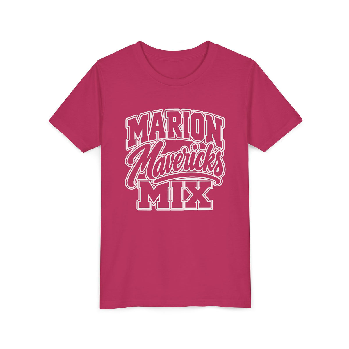 Marion Mix Mavericks Outline Youth Tee (Grade Level Colors)
