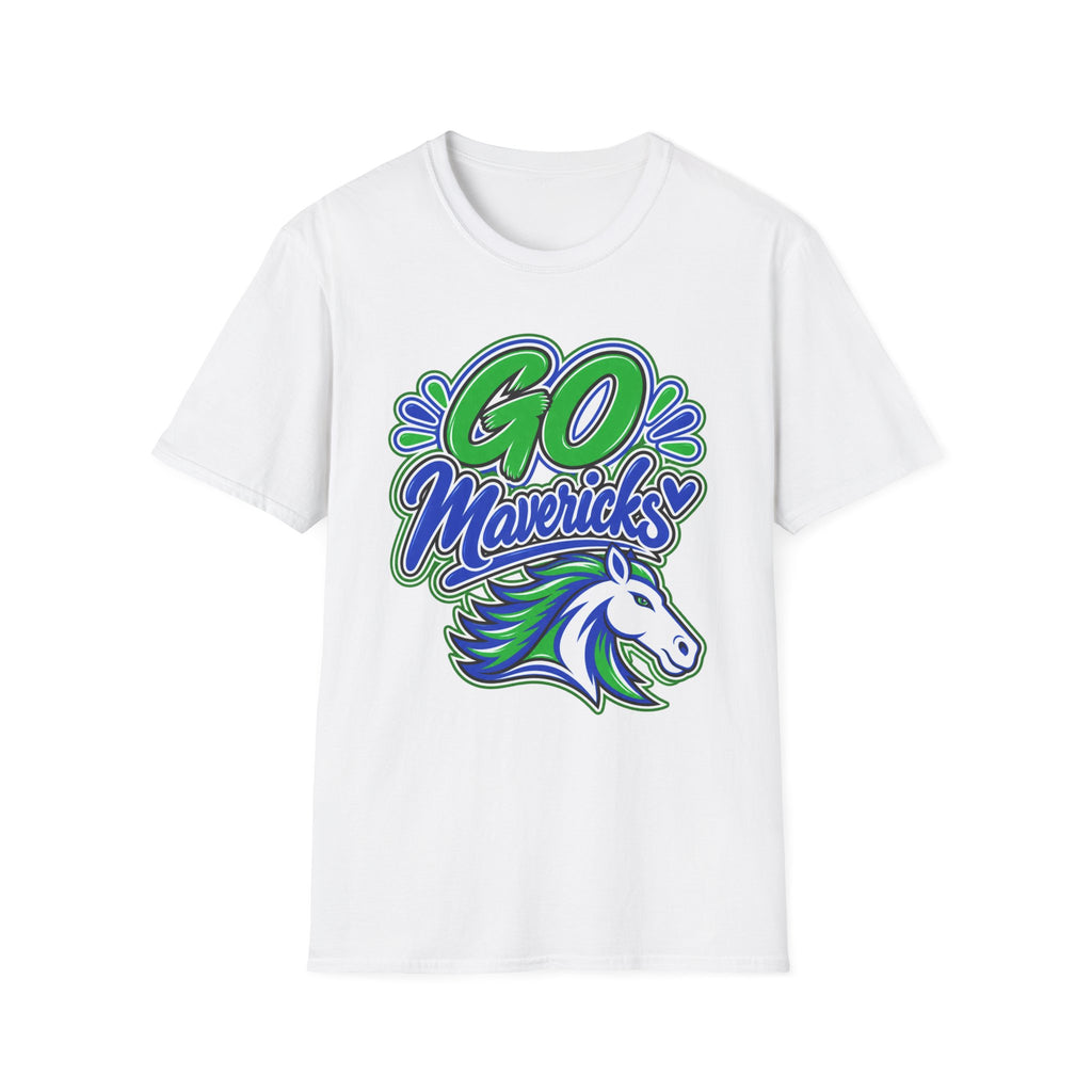 Go Mavericks Horse Mascot T-Shirt | School Sports Spirit