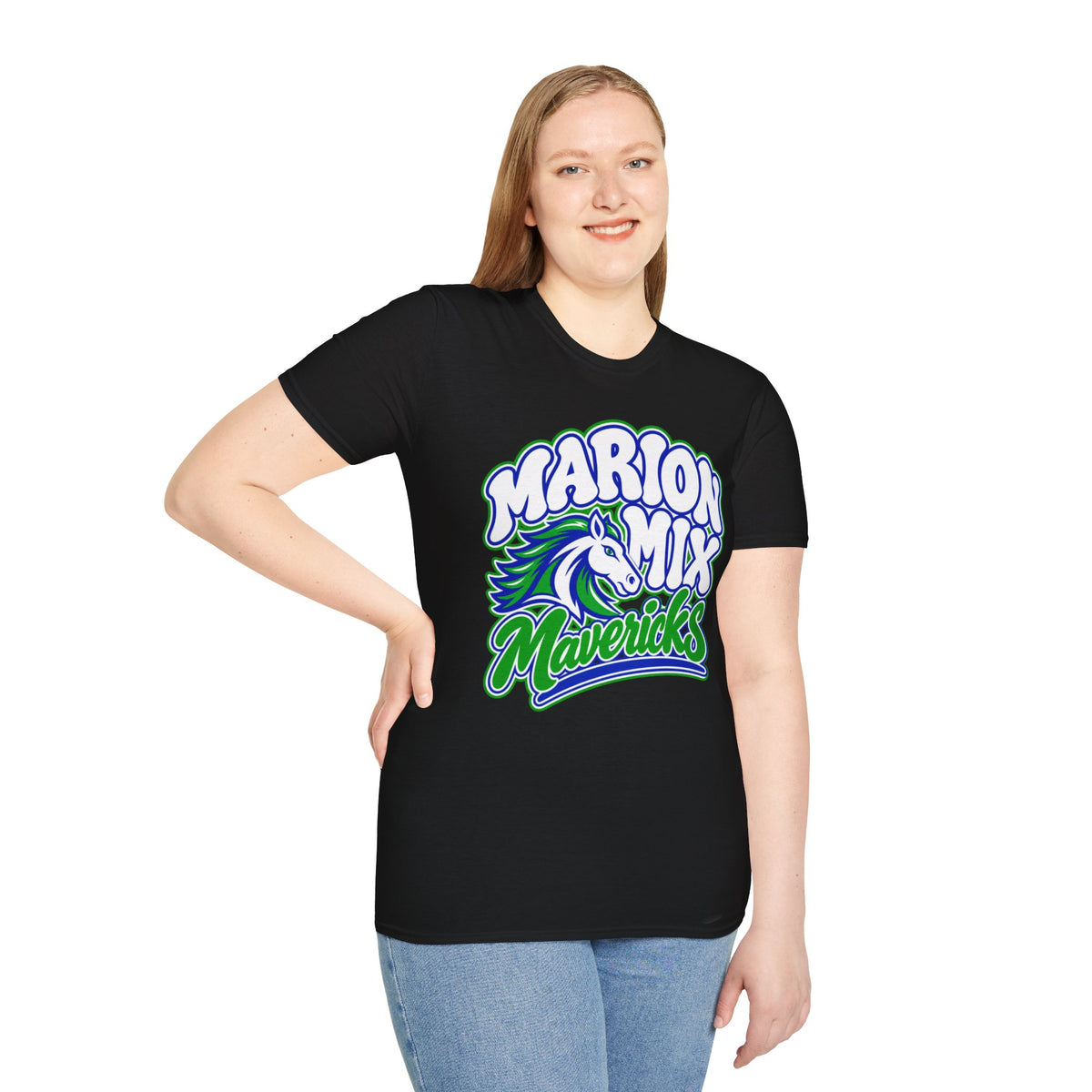 Marion Mix Mavericks Retro Bubble — Unisex Adult Tee