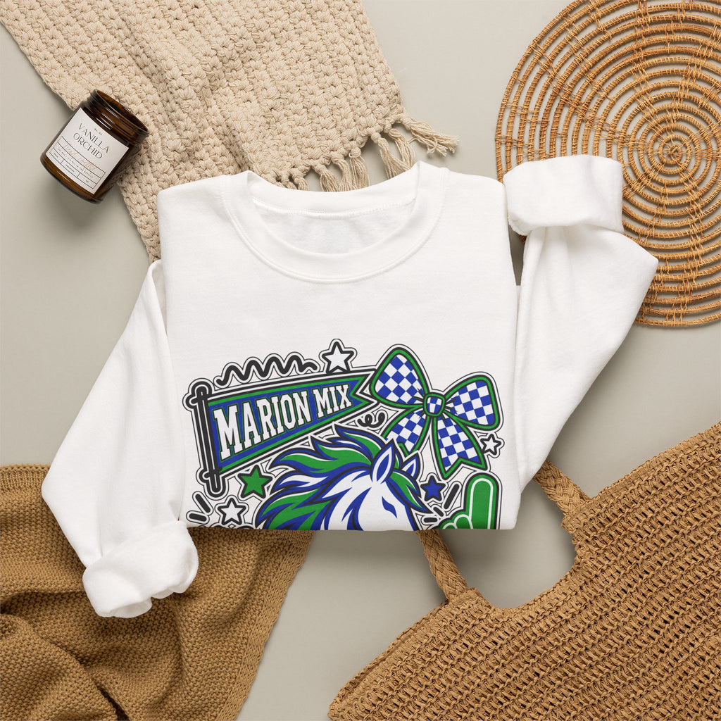 Marion Mix Let's Go Mavericks Crewneck Sweatshirt