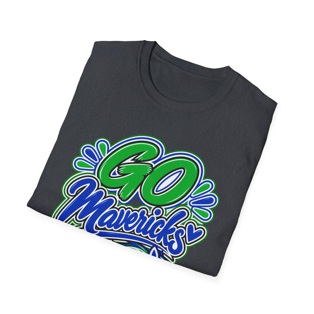 Go Mavericks Horse Mascot T-Shirt | School Sports Spirit