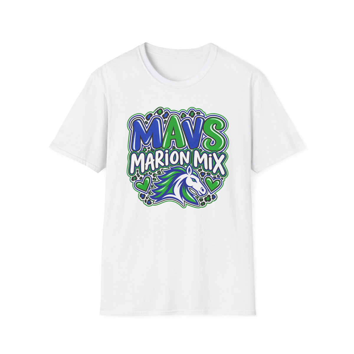 Marion Mix MAVS Leopard — Unisex Adult Tee