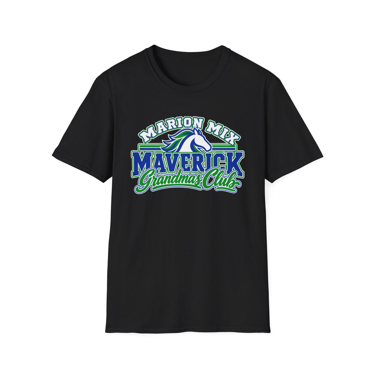 Marion Mix Maverick Grandmas Club — Unisex Adult Tee