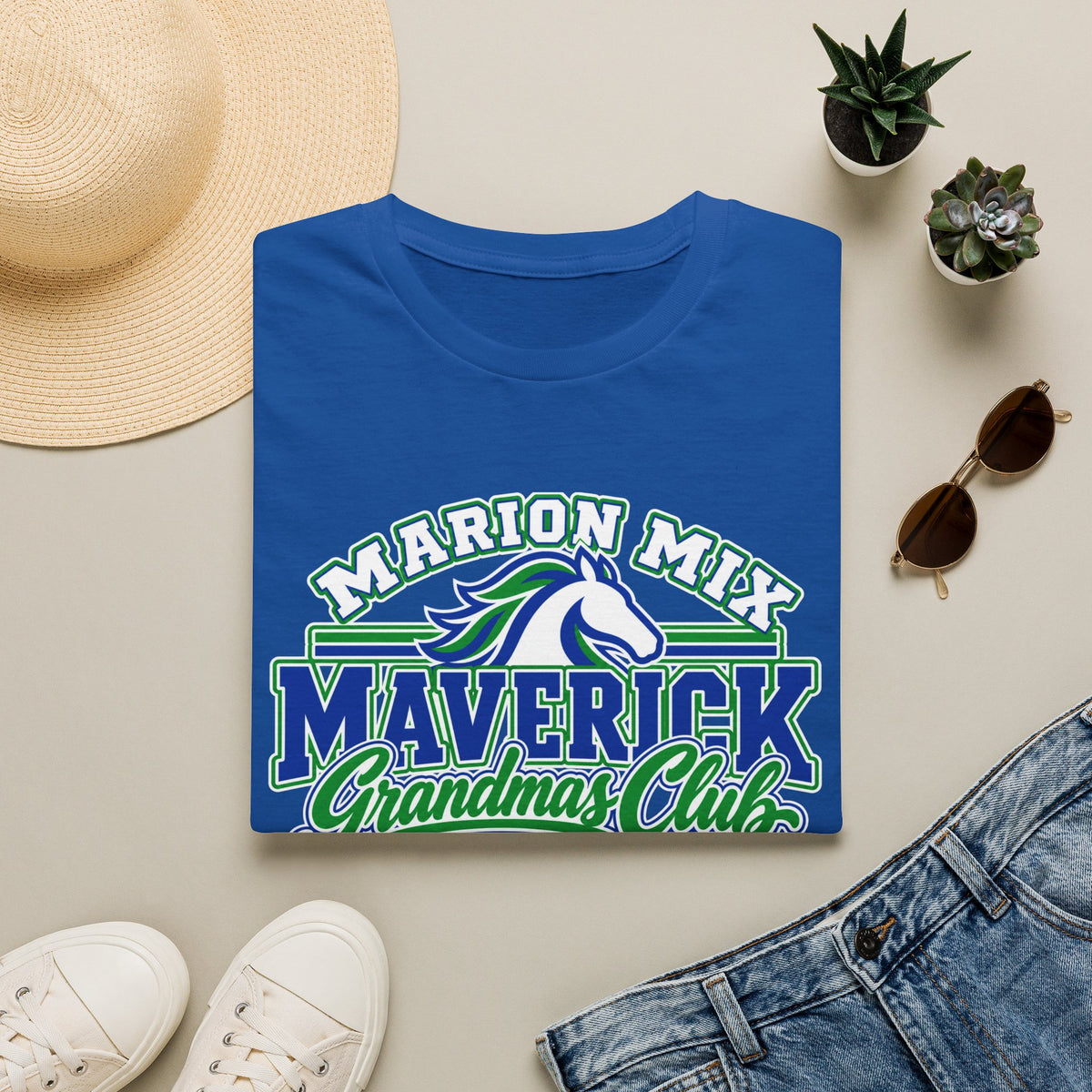Marion Mix Maverick Grandmas Club — Unisex Adult Tee