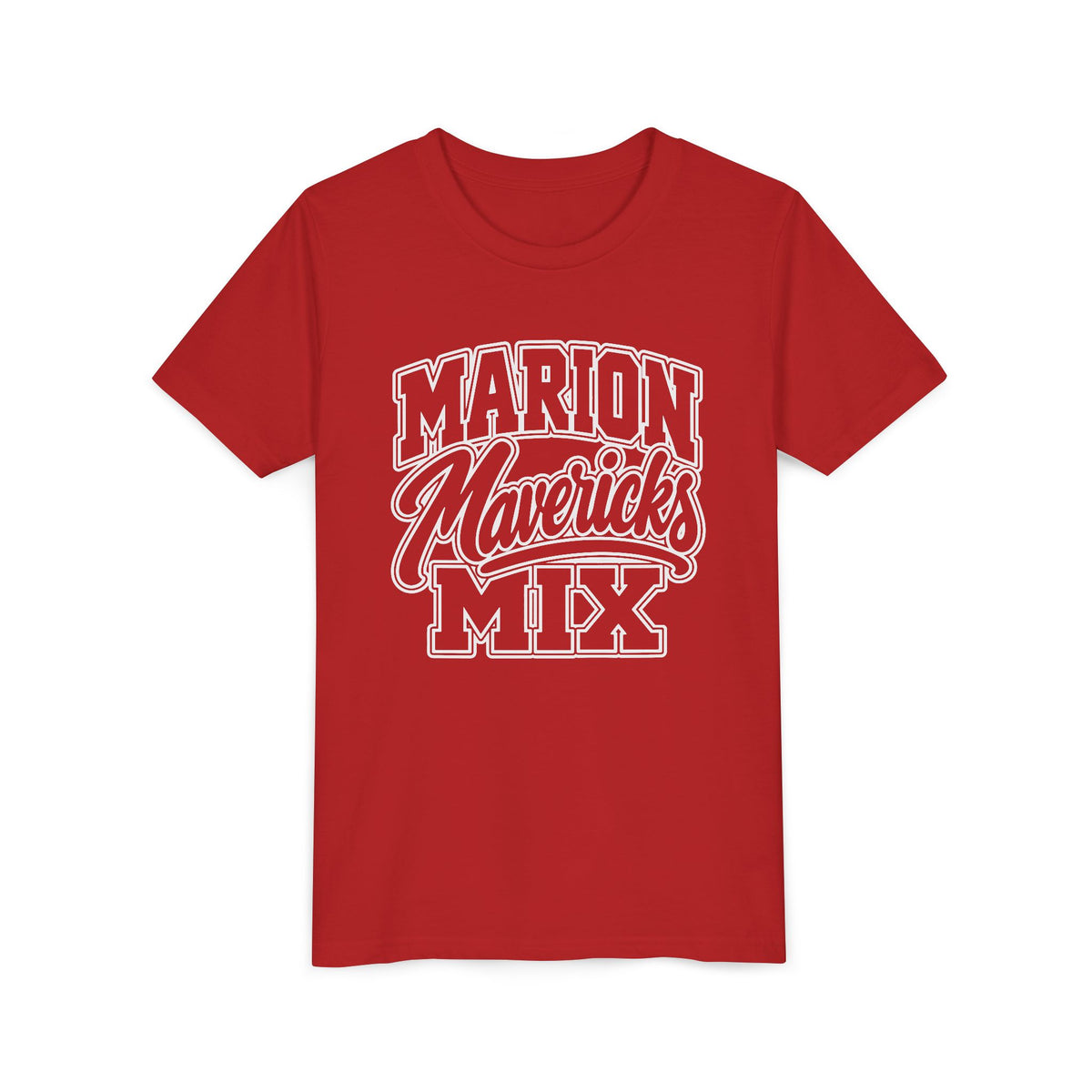 Marion Mix Mavericks Outline Youth Tee (Grade Level Colors)