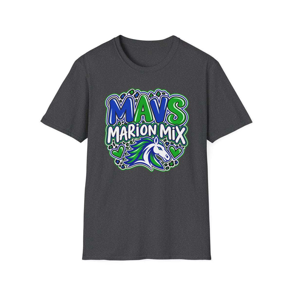 Marion Mix MAVS Leopard — Unisex Adult Tee