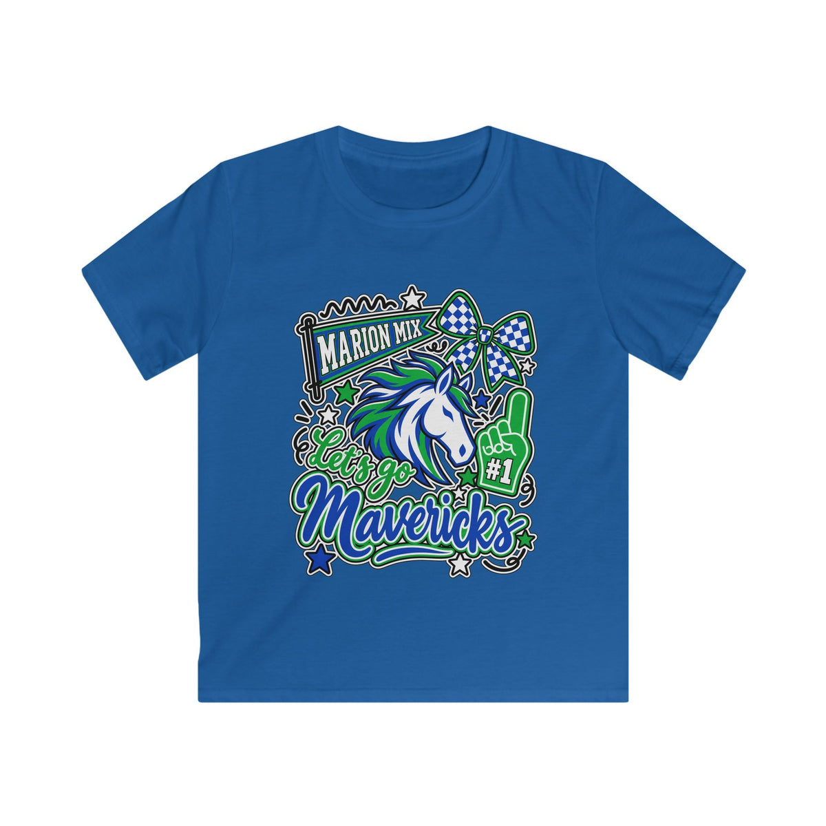 Marion Mix Let's Go Mavericks Youth Tee