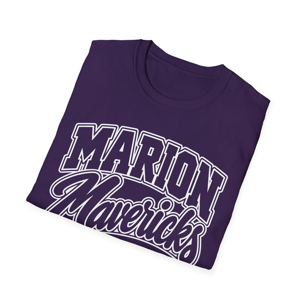 Marion Mix Mavericks Outline Adult Tee ( Teacher Grade Level Colors)