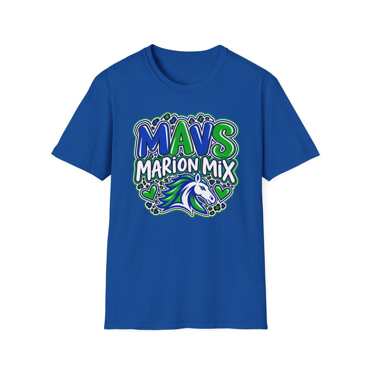 Marion Mix MAVS Leopard — Unisex Adult Tee