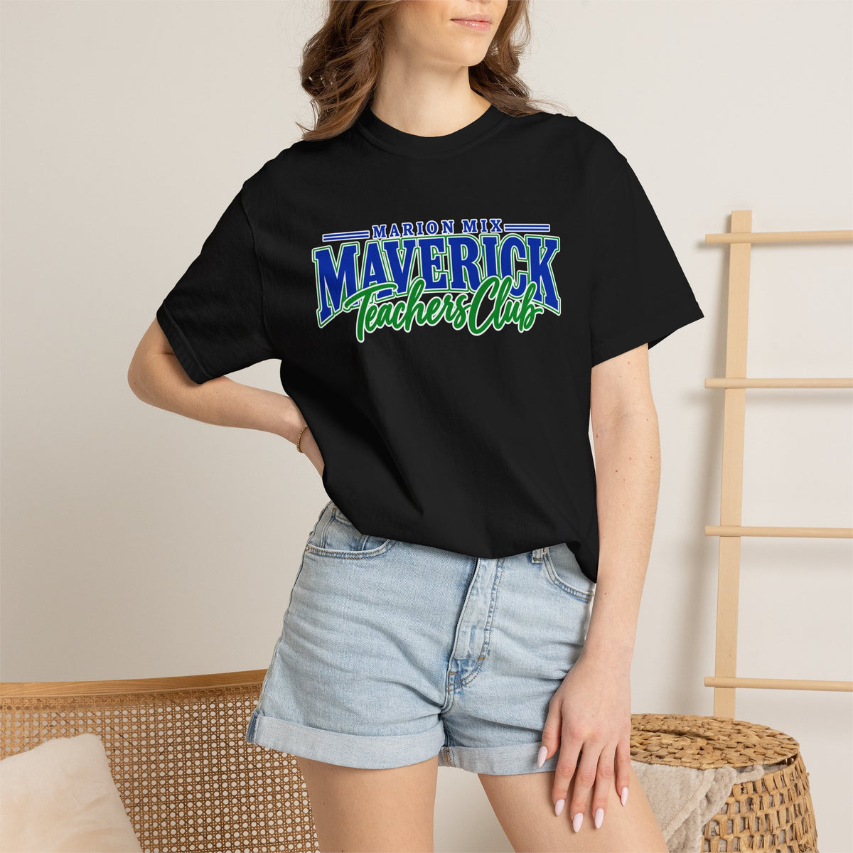 Marion Mix Maverick Teachers Club Premium Comfort Colors Tee