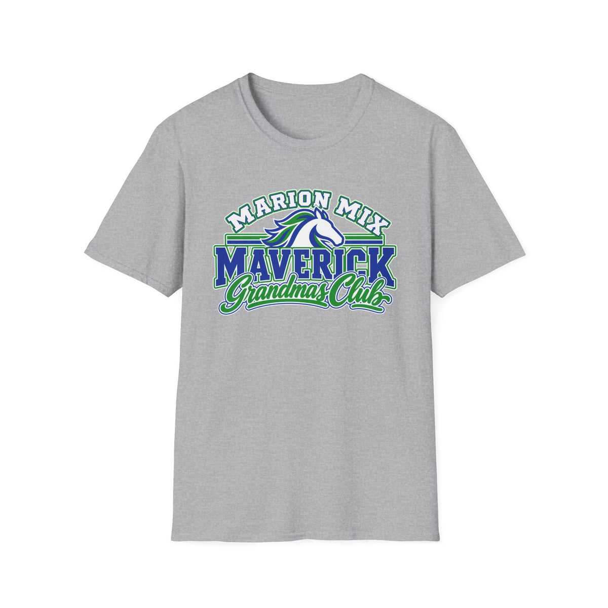 Marion Mix Maverick Grandmas Club — Unisex Adult Tee