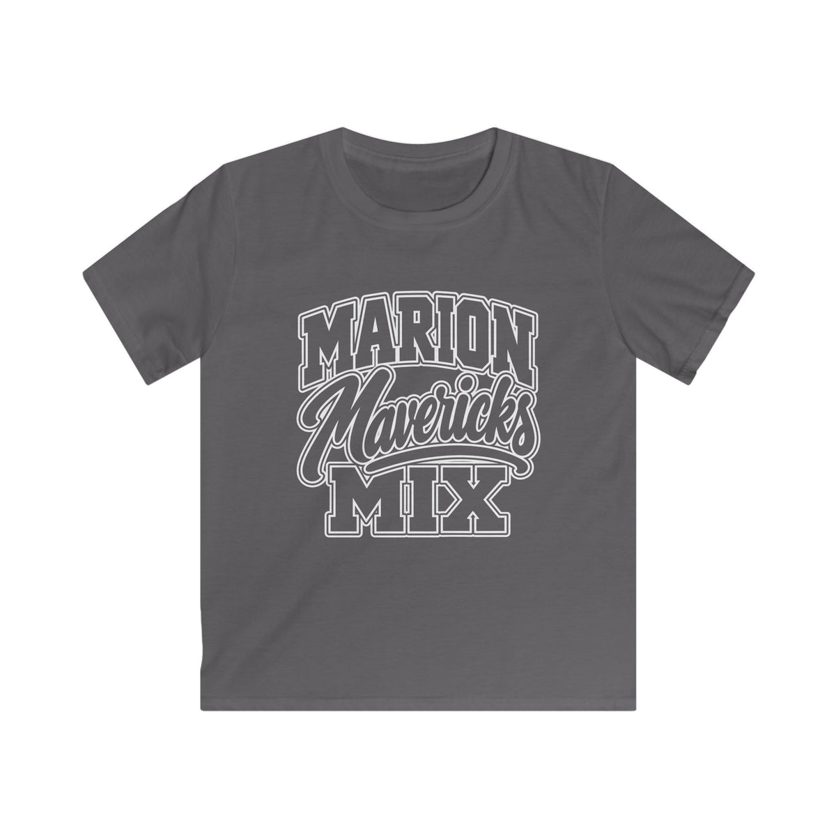 Marion Mix Mavericks Outline Youth Tee (Grade Level Colors)
