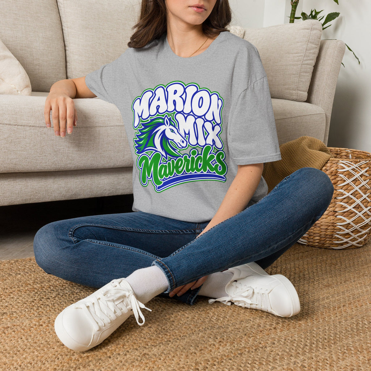 Marion Mix Mavericks Retro Bubble — Unisex Adult Tee