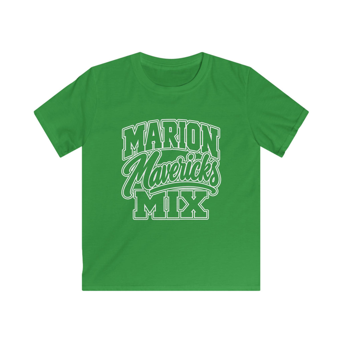 Marion Mix Mavericks Outline Youth Tee (Grade Level Colors)