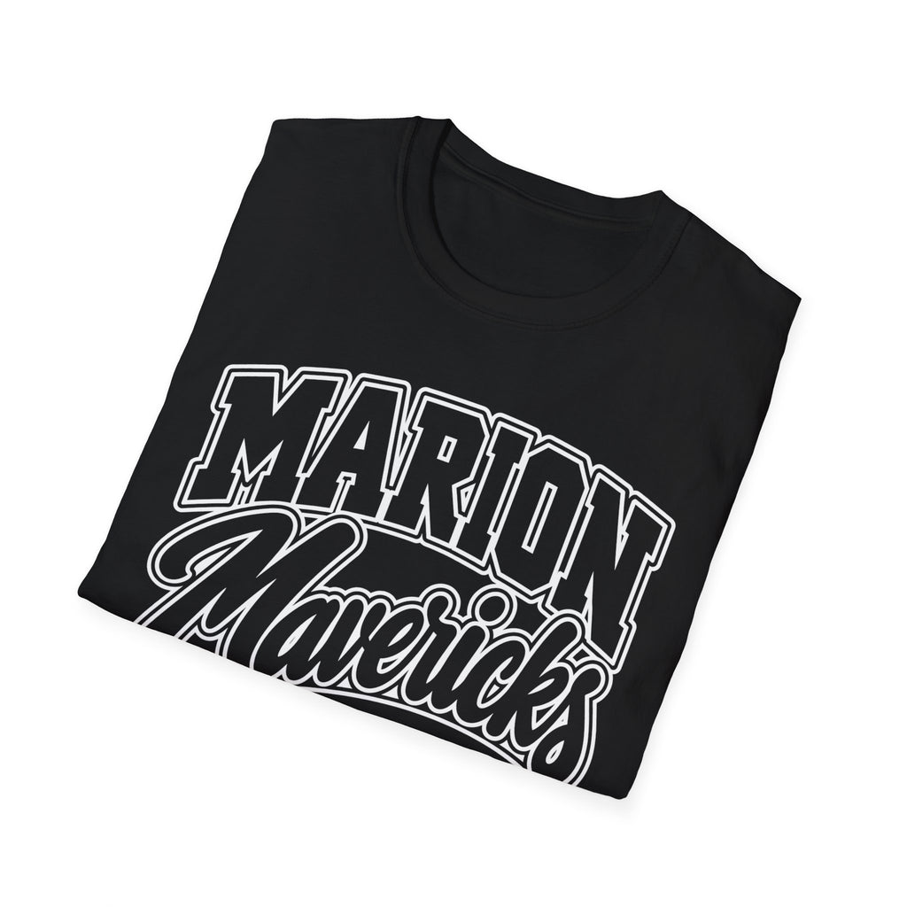 Marion Mix Mavericks Outline Adult Tee ( Teacher Grade Level Colors)