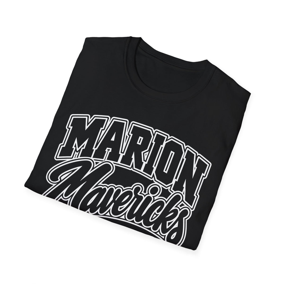Marion Mix Mavericks Outline Adult Tee ( Teacher Grade Level Colors)