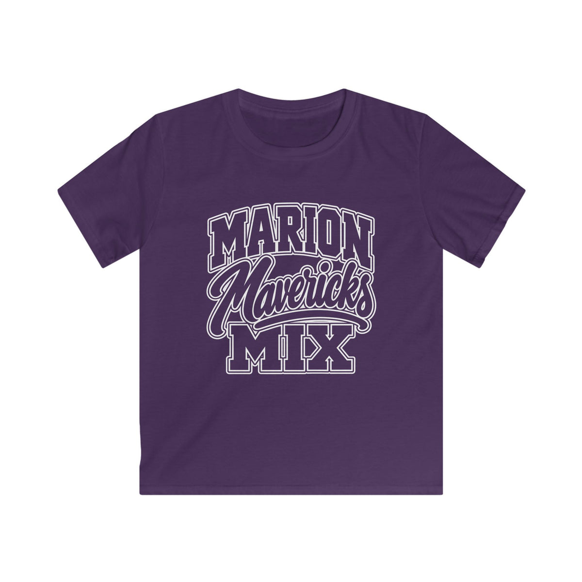 Marion Mix Mavericks Outline Youth Tee (Grade Level Colors)