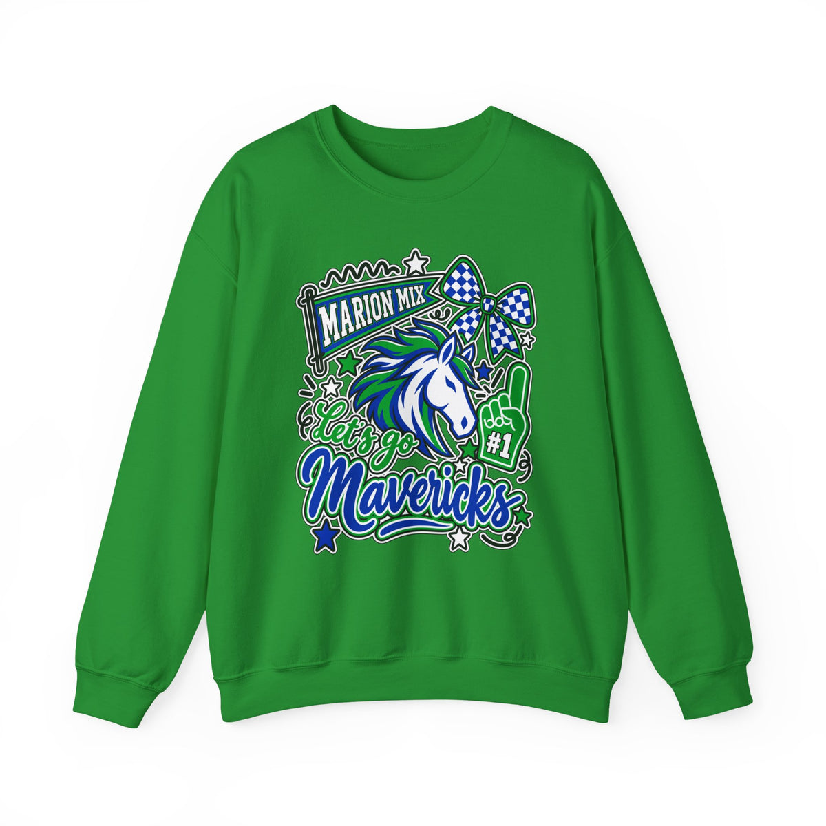 Marion Mix Let's Go Mavericks Crewneck Sweatshirt
