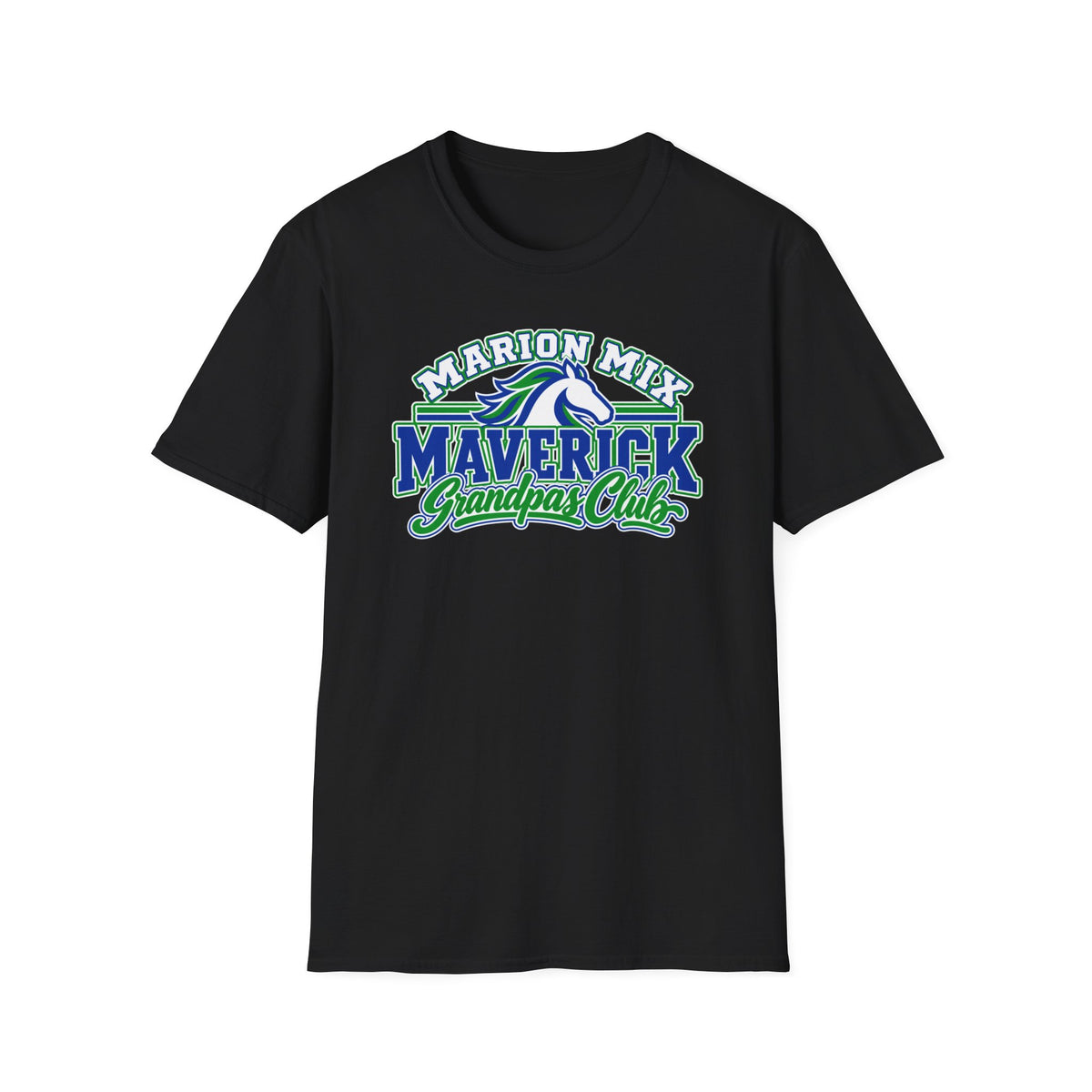 Marion Mix Maverick Grandpas Club — Unisex Adult Tee