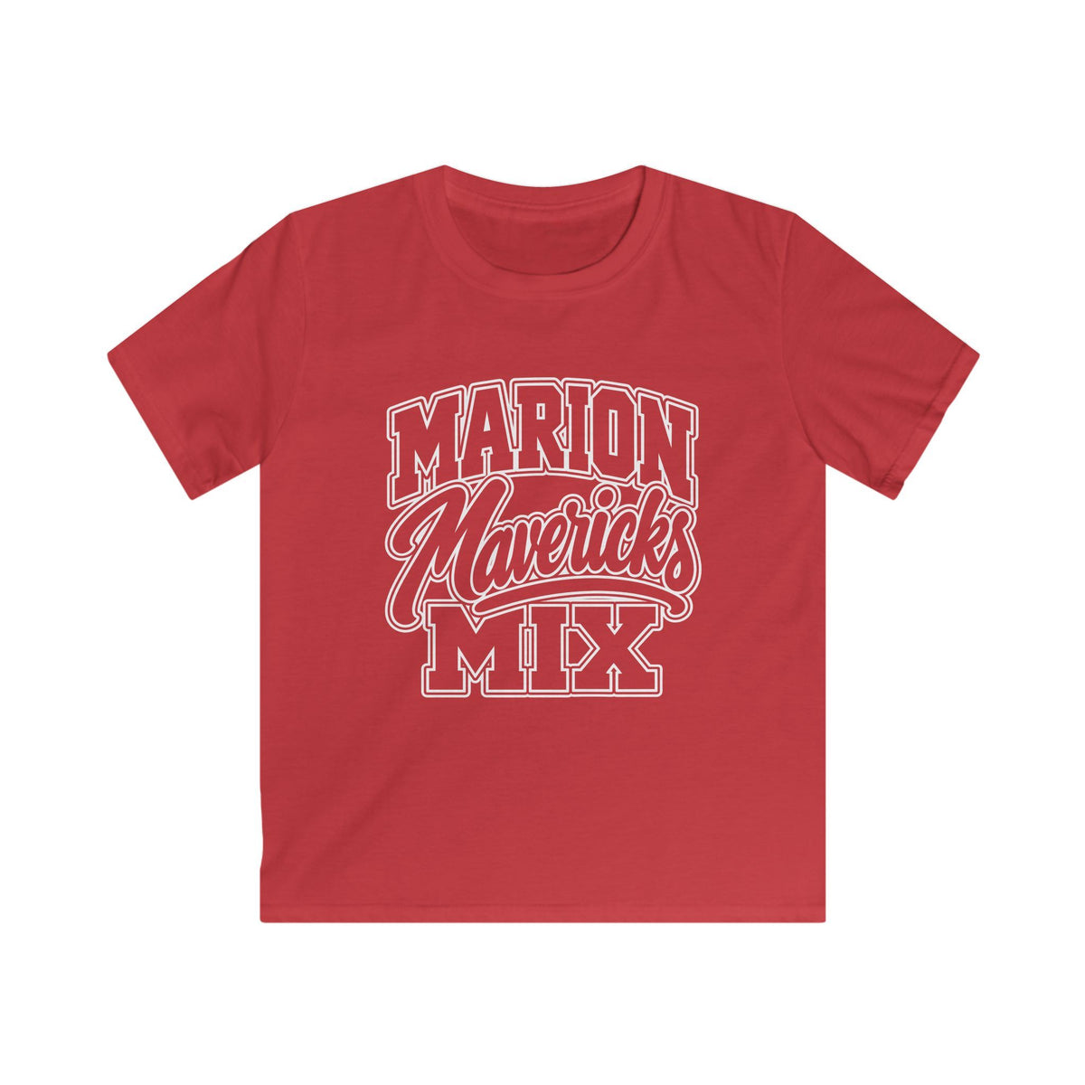 Marion Mix Mavericks Outline Youth Tee (Grade Level Colors)