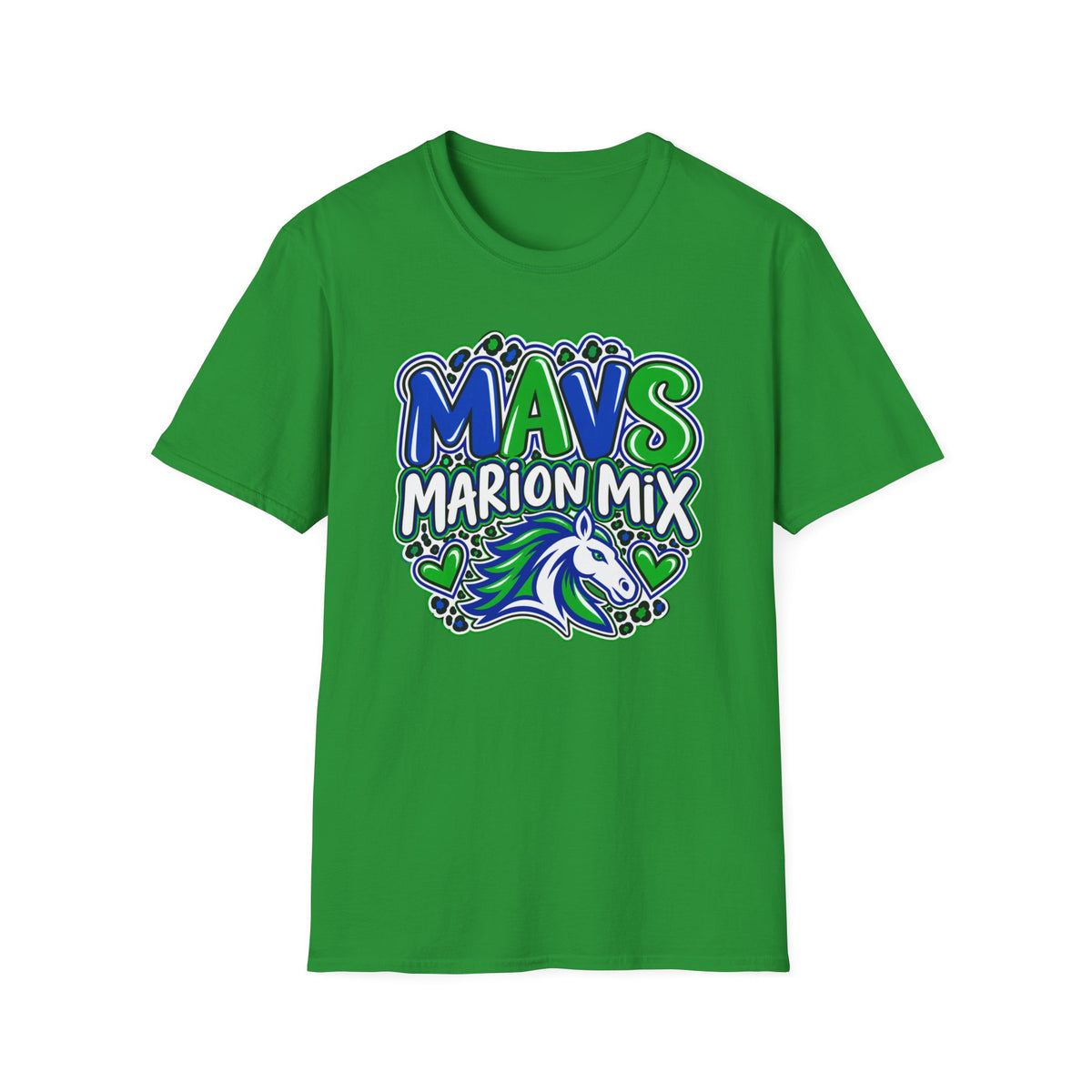 Marion Mix MAVS Leopard — Unisex Adult Tee
