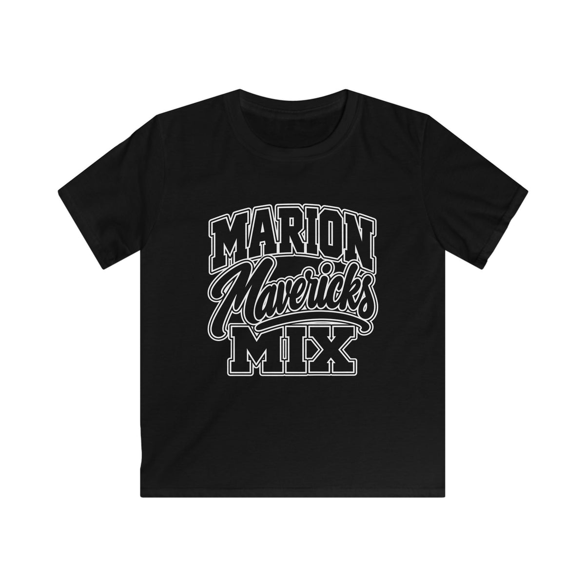 Marion Mix Mavericks Outline Youth Tee (Grade Level Colors)