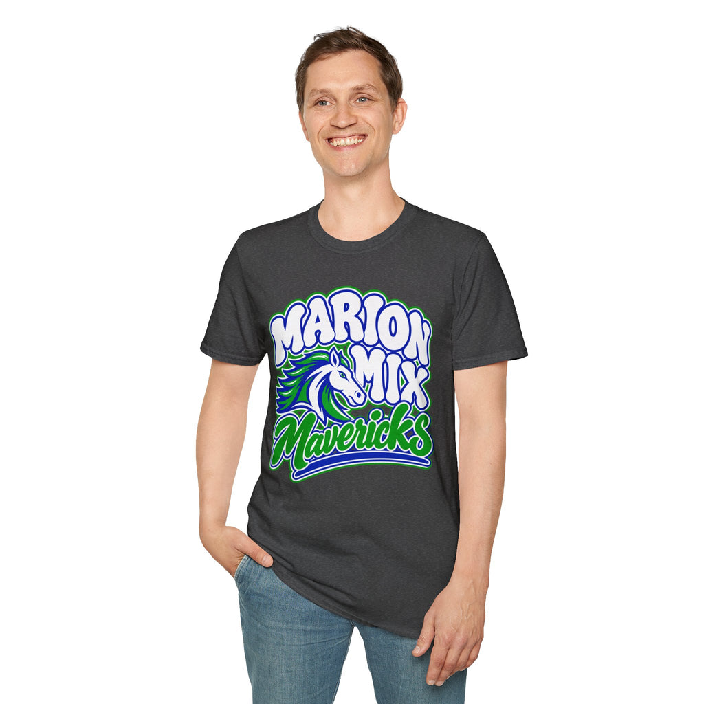 Marion Mix Mavericks Retro Bubble — Unisex Adult Tee