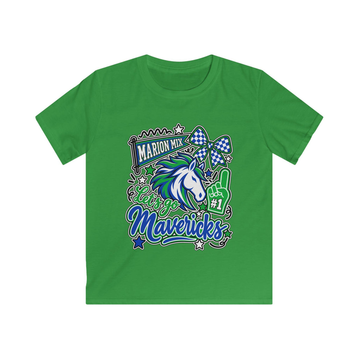 Marion Mix Let's Go Mavericks Youth Tee