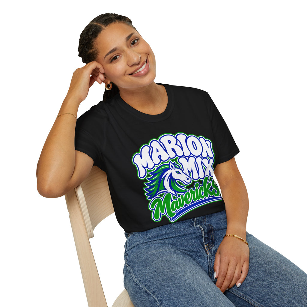 Marion Mix Mavericks Retro Bubble — Unisex Adult Tee