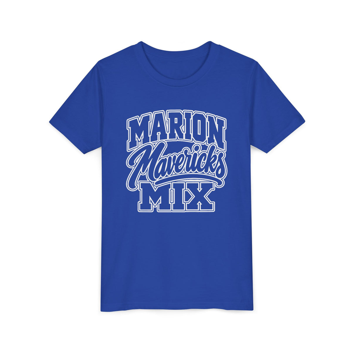 Marion Mix Mavericks Outline Youth Tee (Grade Level Colors)