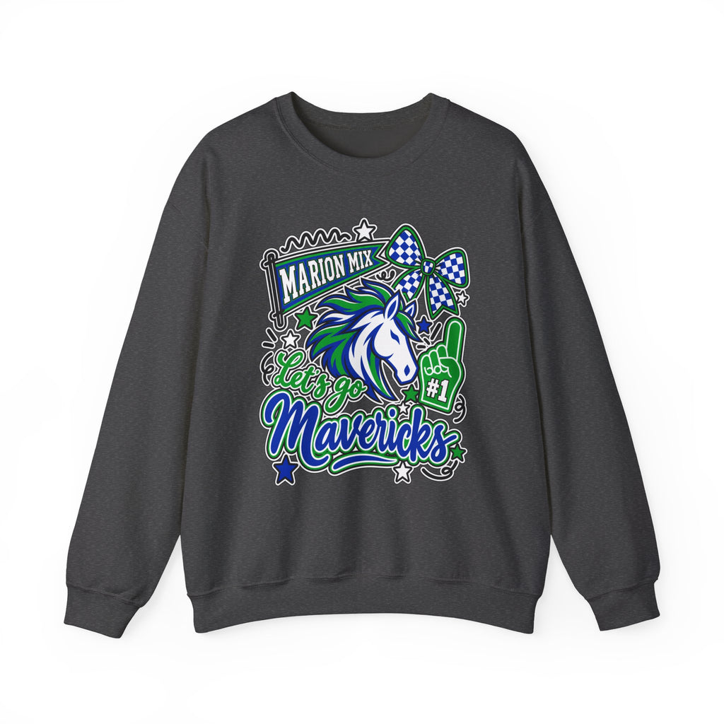 Marion Mix Let's Go Mavericks Crewneck Sweatshirt