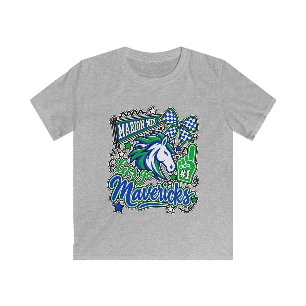 Marion Mix Let's Go Mavericks Youth Tee