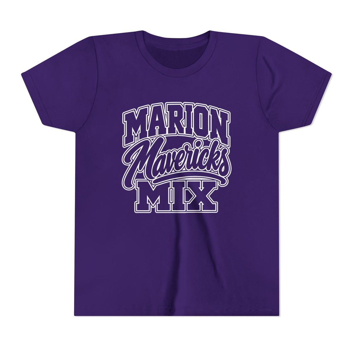 Marion Mix Mavericks Outline Youth Tee (Grade Level Colors)