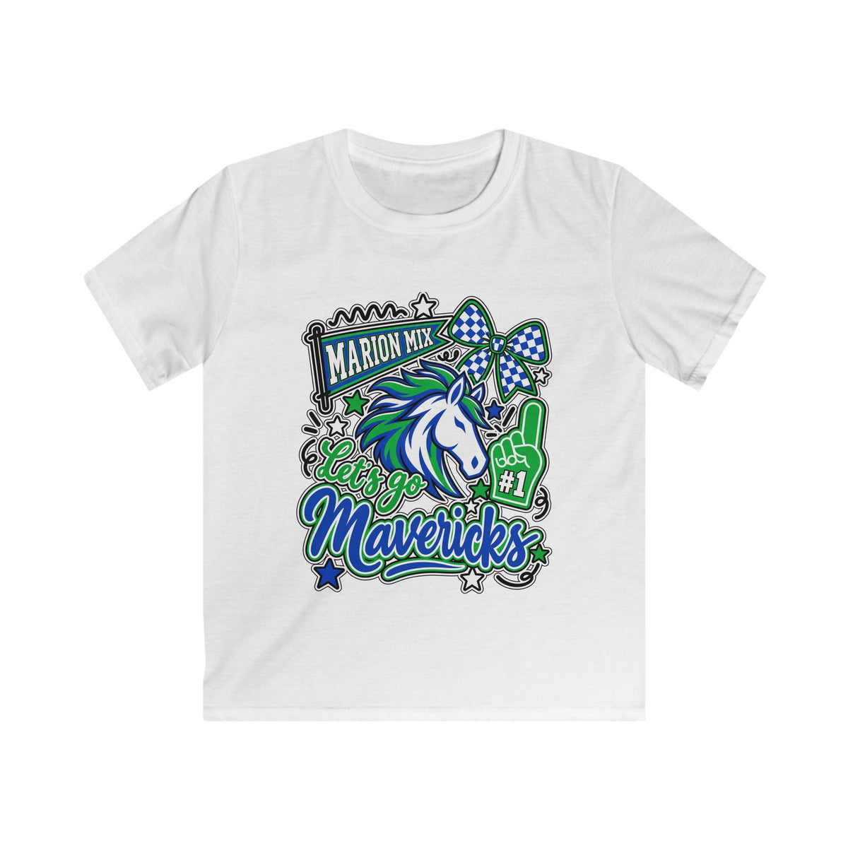 Marion Mix Let's Go Mavericks Youth Tee