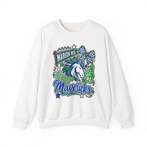 Marion Mix Let's Go Mavericks Crewneck Sweatshirt