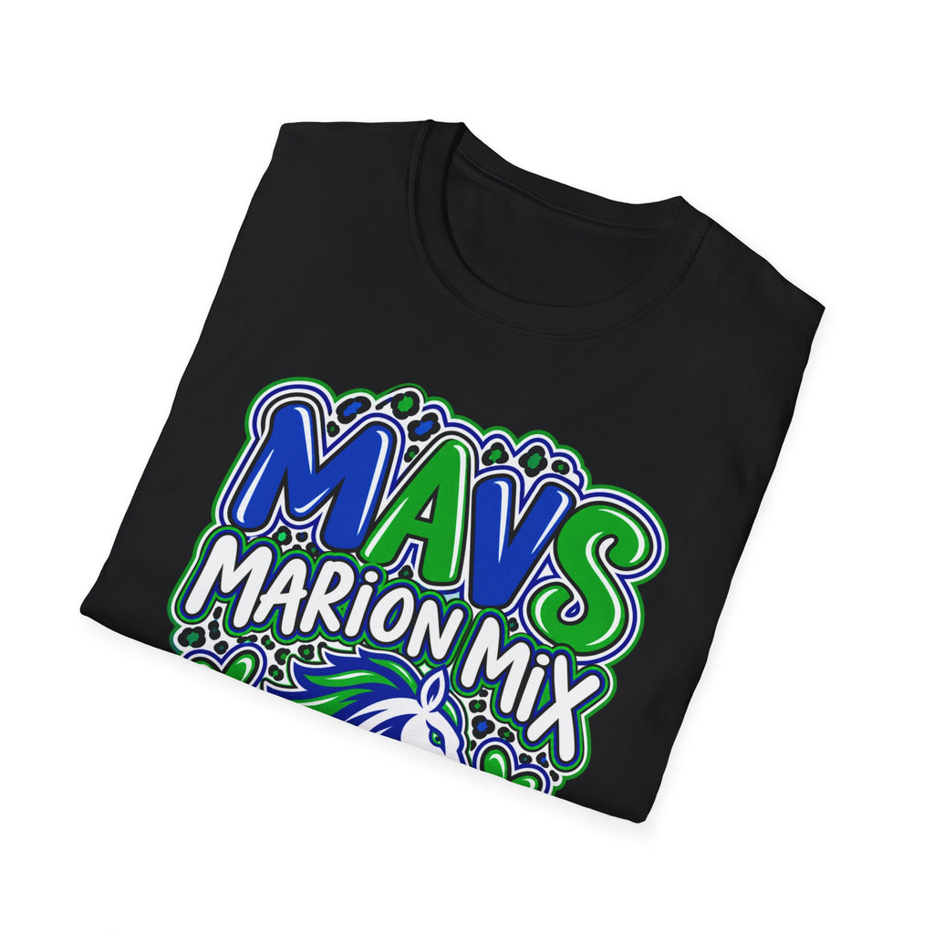 Marion Mix MAVS Leopard — Unisex Adult Tee