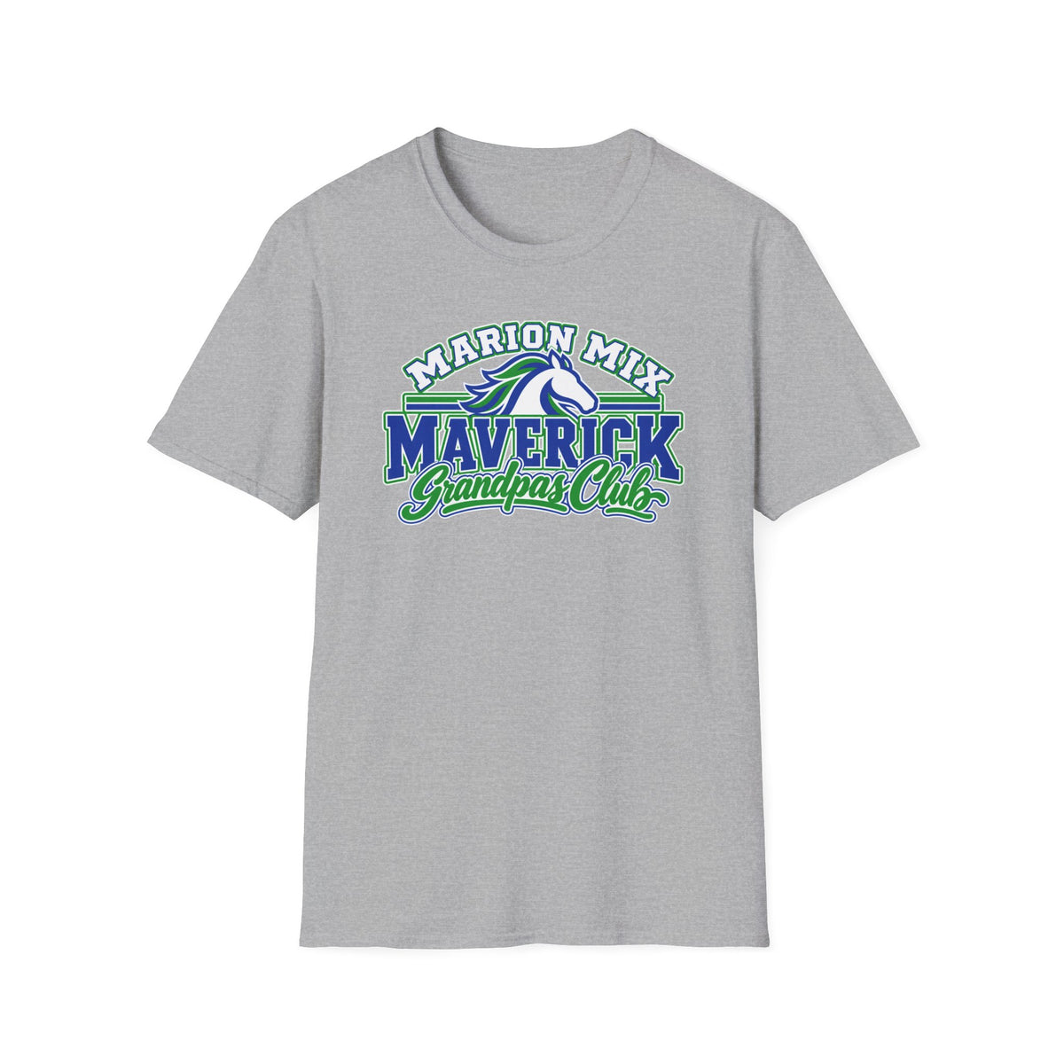 Marion Mix Maverick Grandpas Club — Unisex Adult Tee