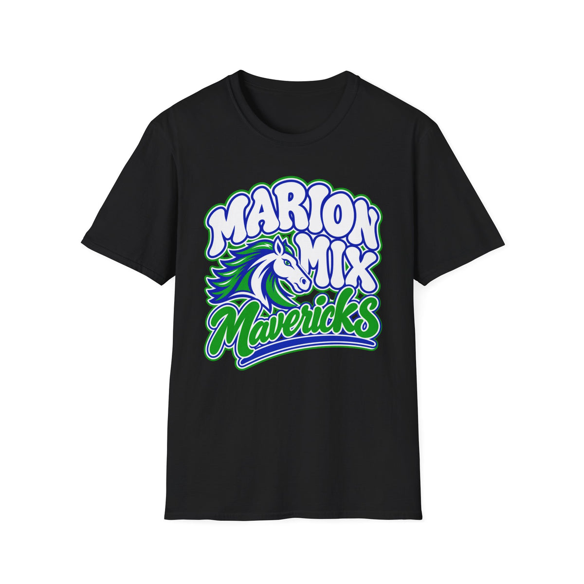 Marion Mix Mavericks Retro Bubble — Unisex Adult Tee