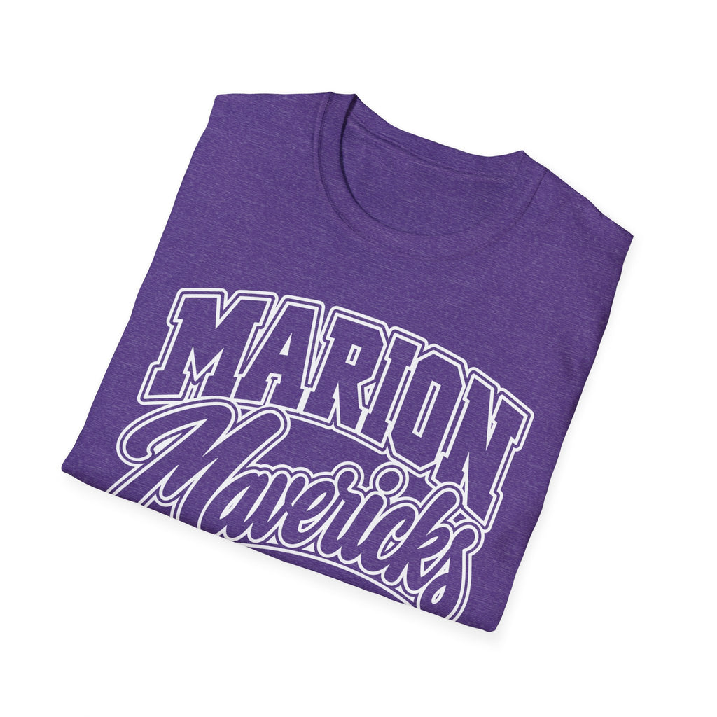 Marion Mix Mavericks Outline Adult Tee ( Teacher Grade Level Colors)