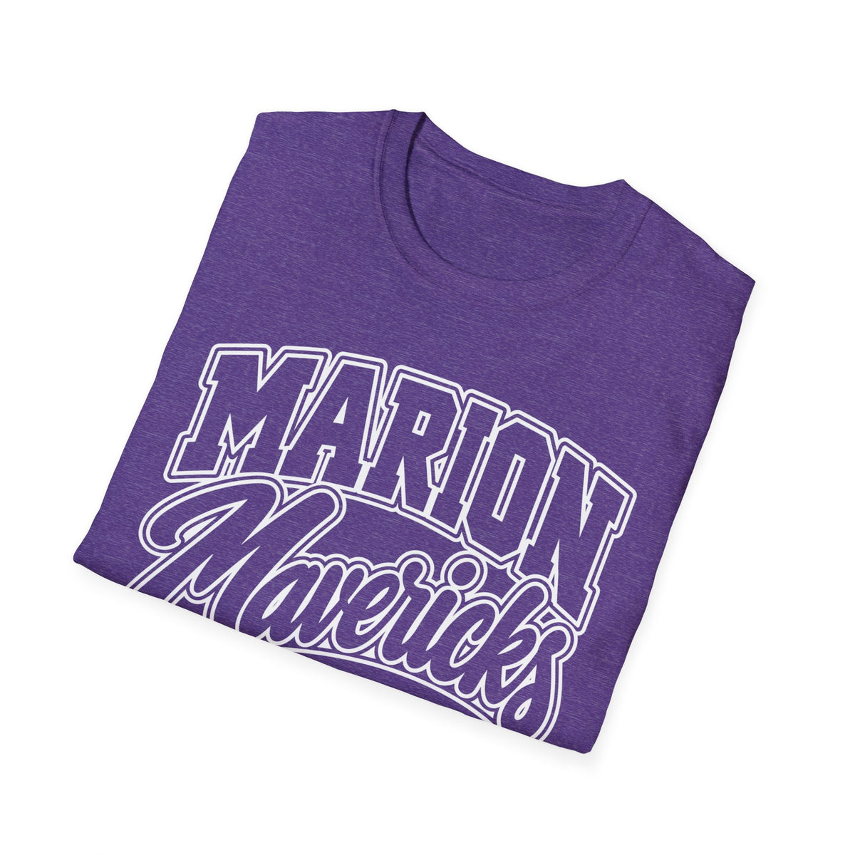 Marion Mix Mavericks Outline Adult Tee ( Teacher Grade Level Colors)