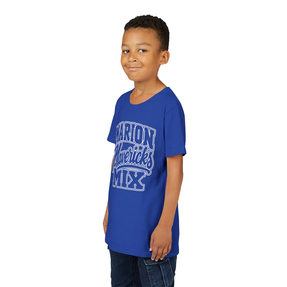Marion Mix Mavericks Outline Youth Tee (Grade Level Colors)