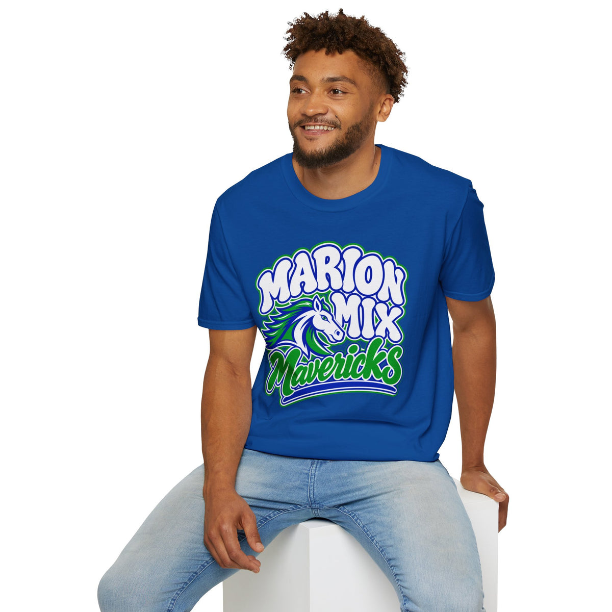 Marion Mix Mavericks Retro Bubble — Unisex Adult Tee