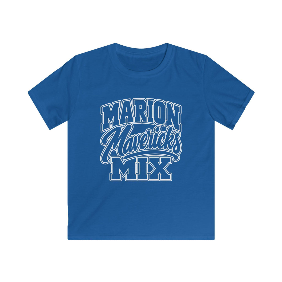 Marion Mix Mavericks Outline Youth Tee (Grade Level Colors)
